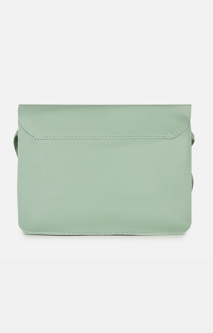 Women's Green Structured Sling Bags