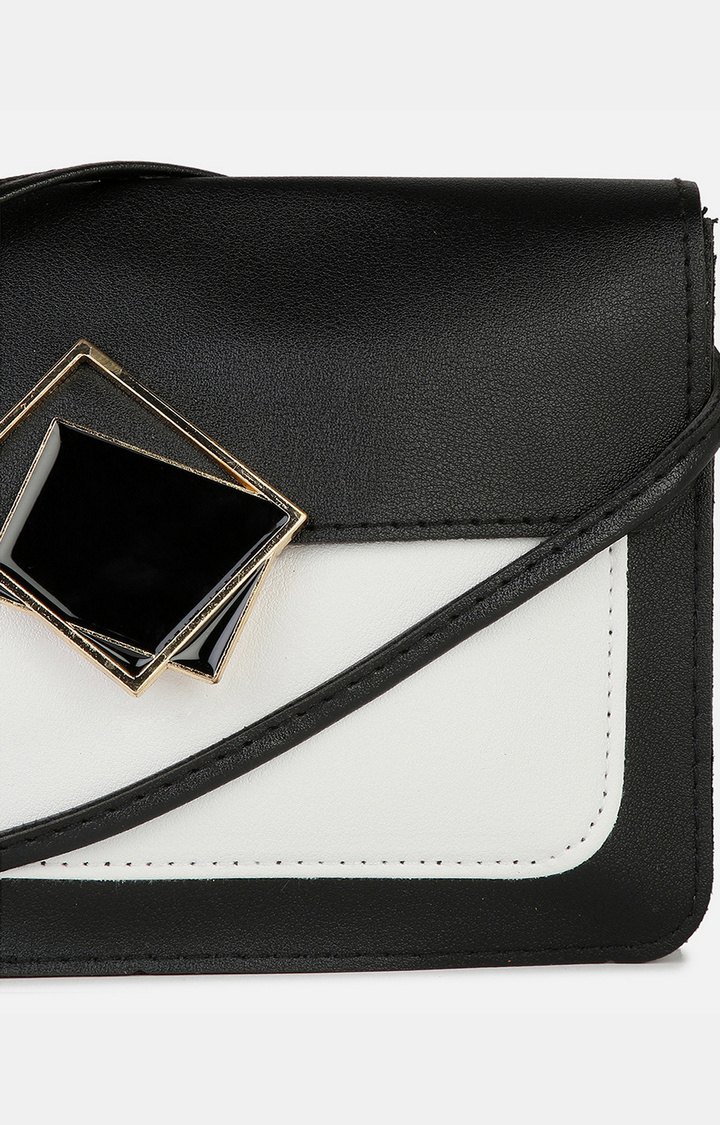 Women's Black Structured Clutches