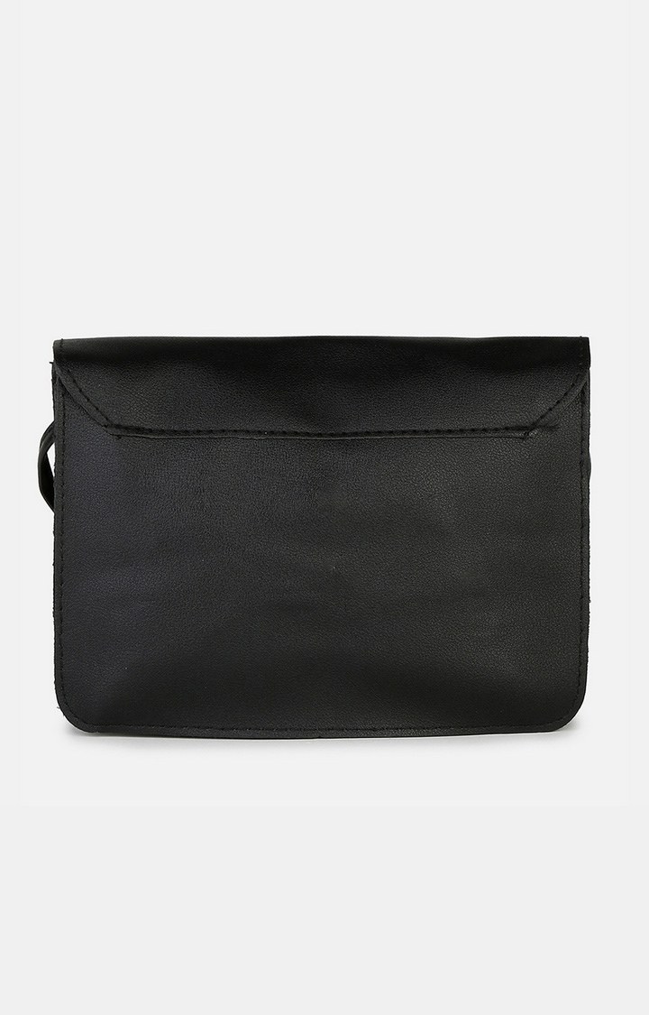 Women's Black Structured Clutches