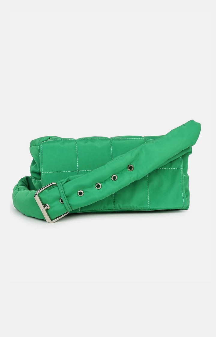 Women's Green Quilted Crossbody Bags