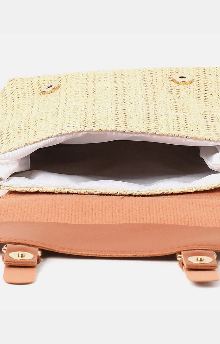 Women's Beige Finish Sling Bags