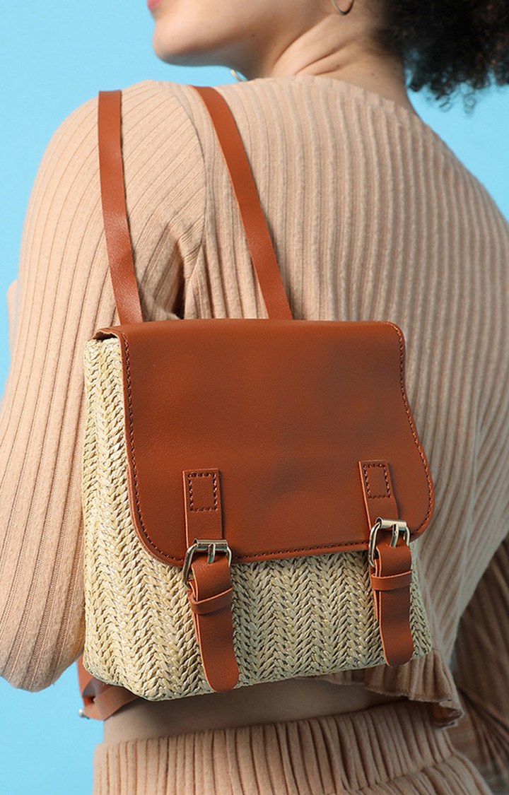 Women's Beige Finish Sling Bags