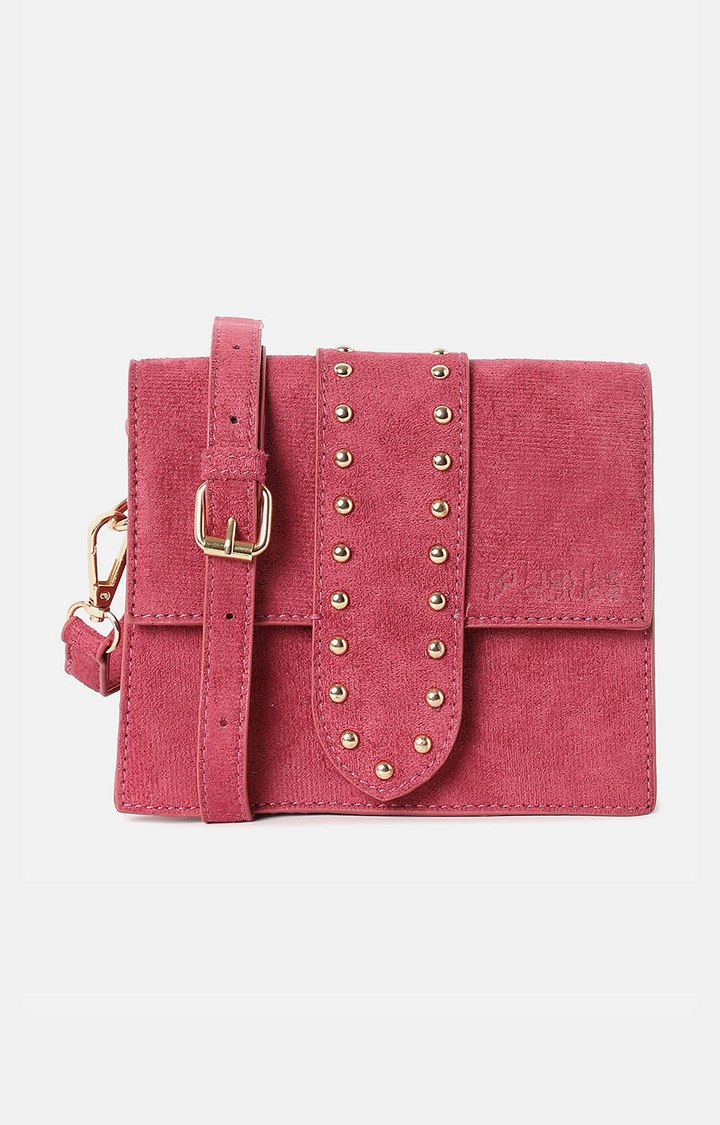 haute sauce | Women's Red Textured Sling Bags