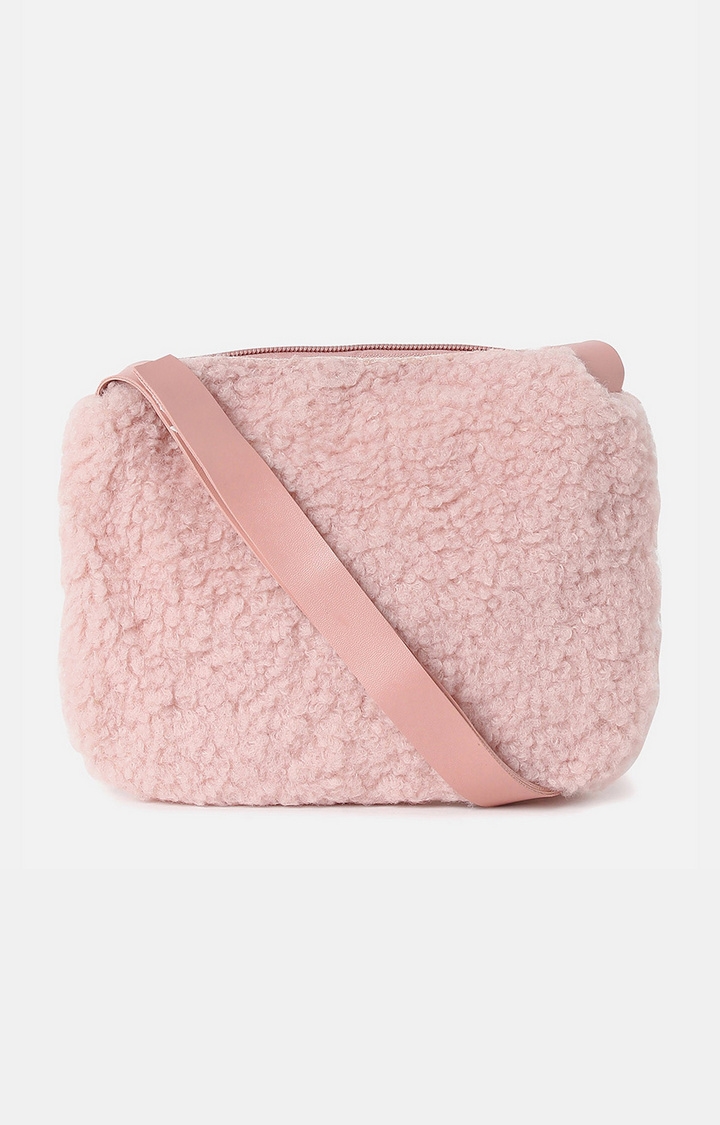 haute sauce | Women's Pink Fur Sling Bags