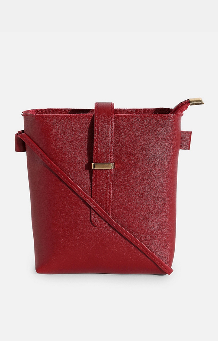 haute sauce | Women's Red Solid Crossbody Bags