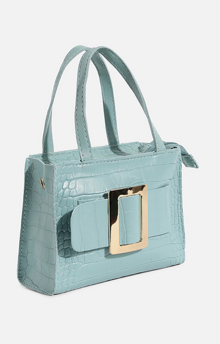 Women's Blue Textured Mini Bags
