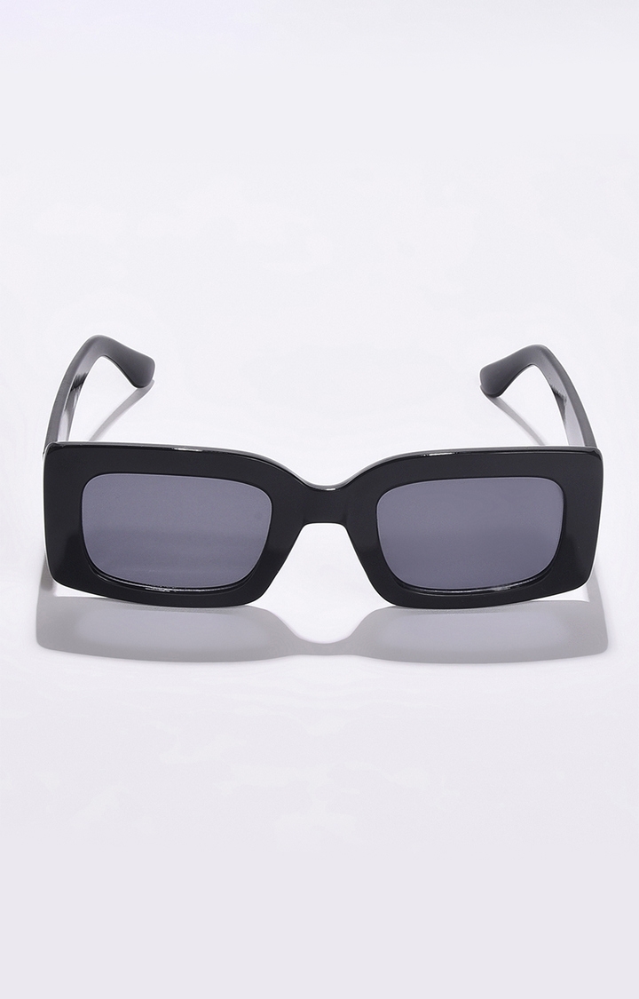 Women's Black Lens Black Wayfarer Sunglasses