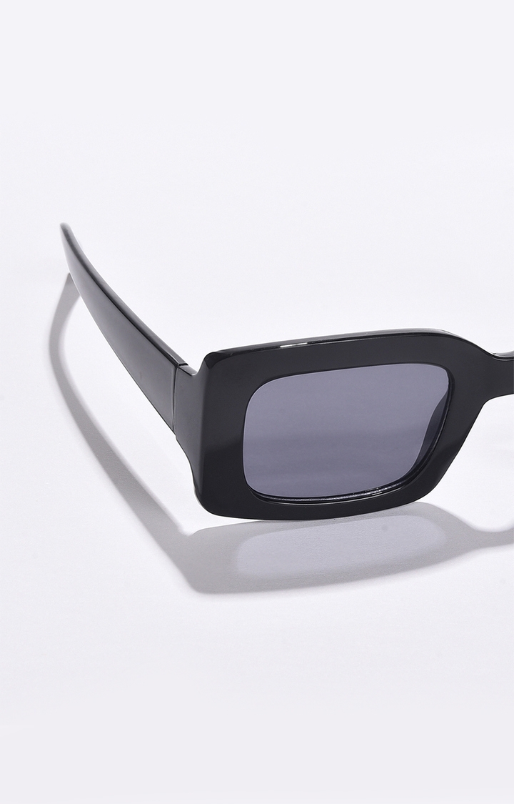 Women's Black Lens Black Wayfarer Sunglasses