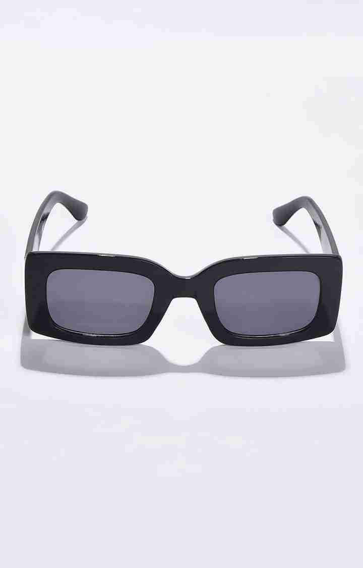 Women's Black Lens Black Wayfarer Sunglasses