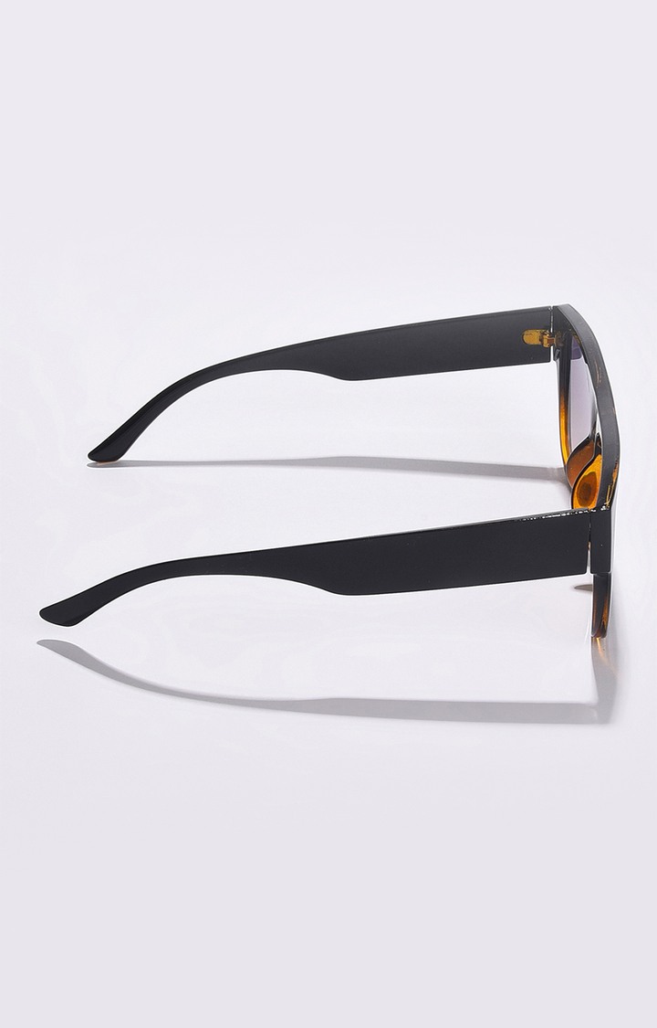 Women's Purple Lens Black Wayfarer Sunglasses
