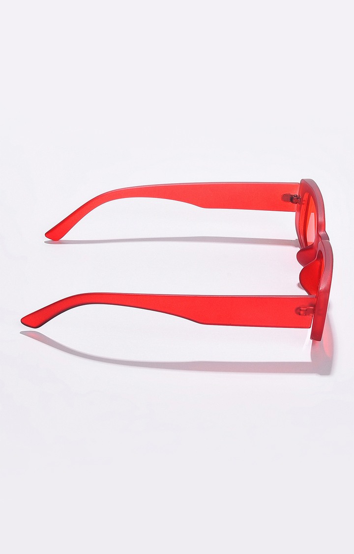Women's Orange Lens Orange Wayfarer Sunglasses