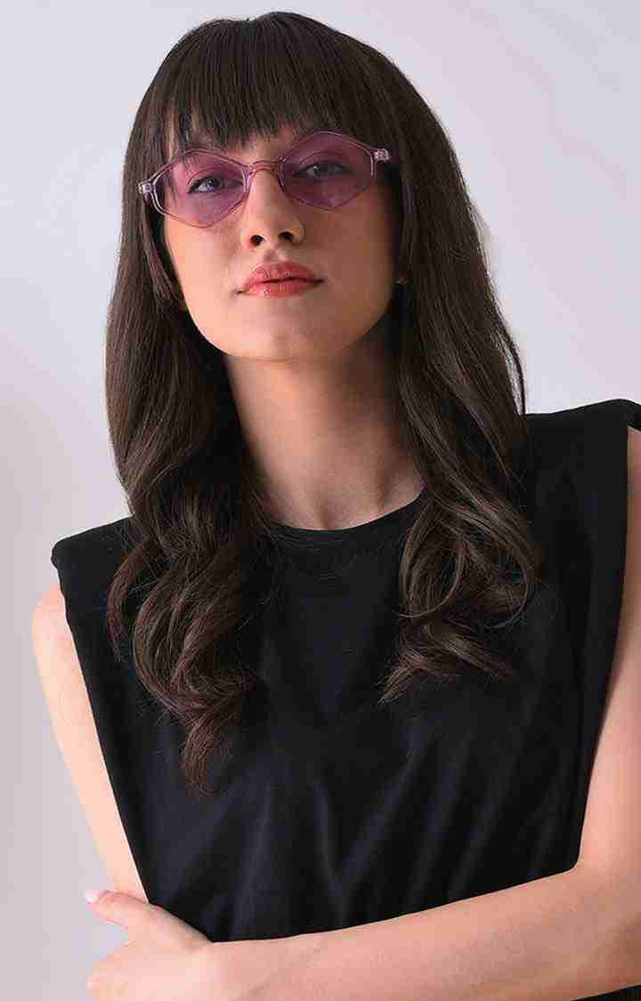 Women's Purple Lens Purple Other Sunglasses
