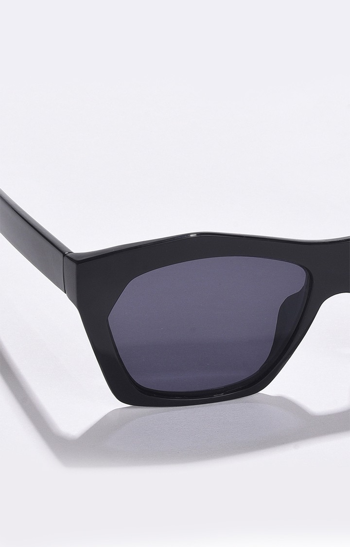 Women's Black Lens Black Butterfly Sunglasses