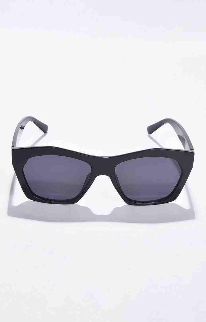 Women's Black Lens Black Butterfly Sunglasses