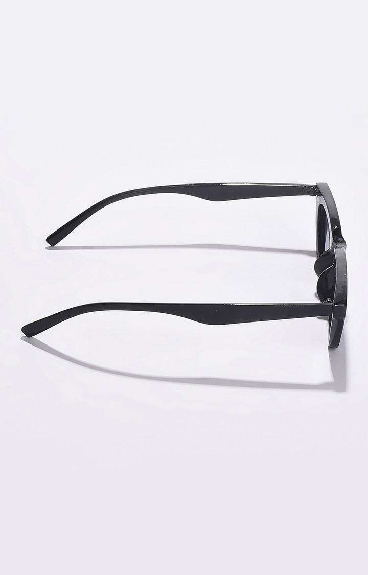 Women's Black Lens Black Cateye Sunglasses
