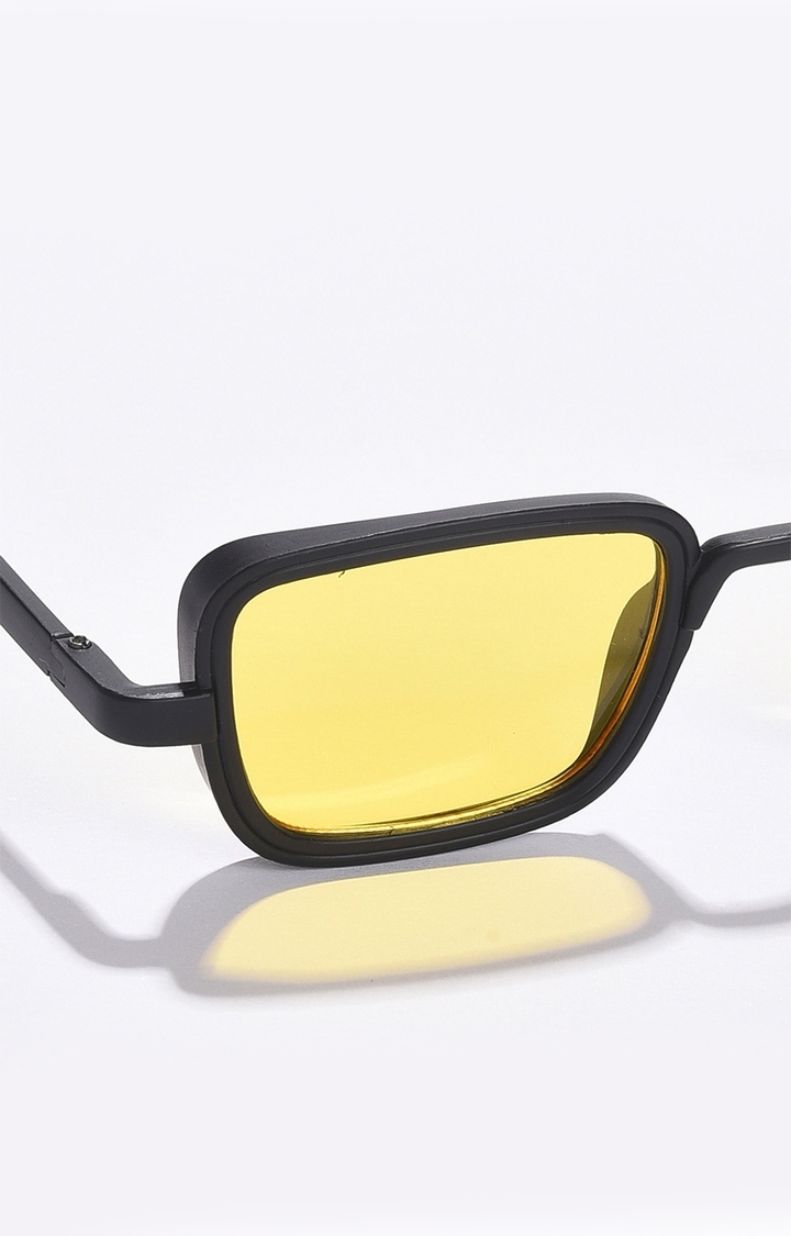 Women's Yellow Lens Black Wayfarer Sunglasses