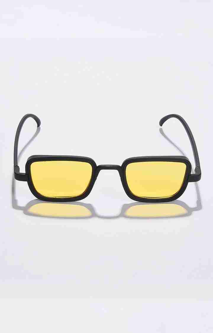 Women's Yellow Lens Black Wayfarer Sunglasses