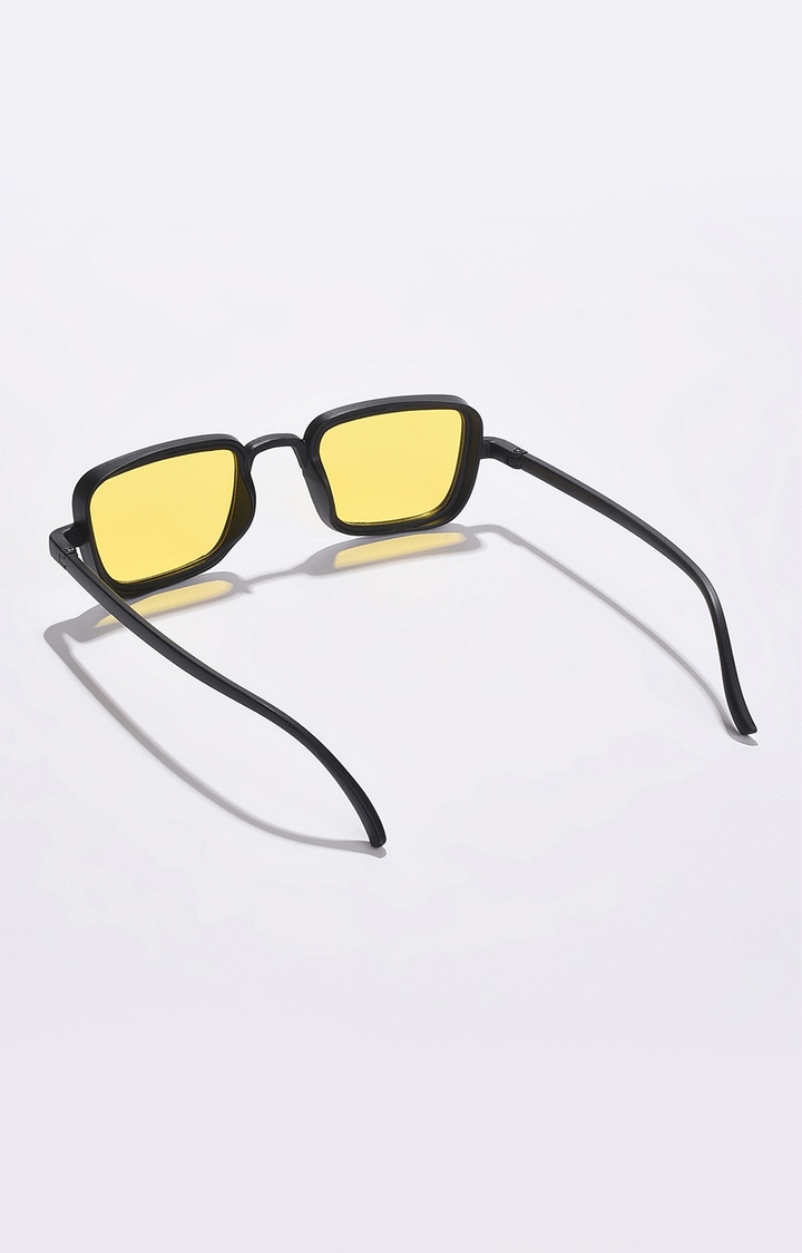 Women's Yellow Lens Black Wayfarer Sunglasses