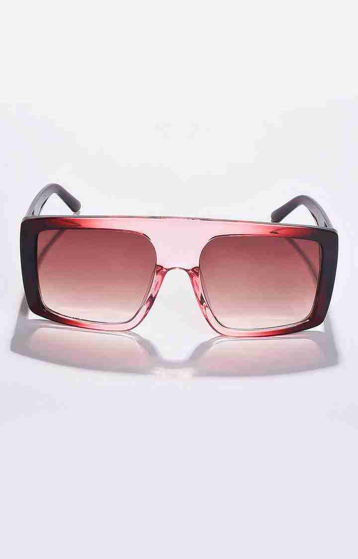 Women's Brown Lens Brown Oversized Sunglasses