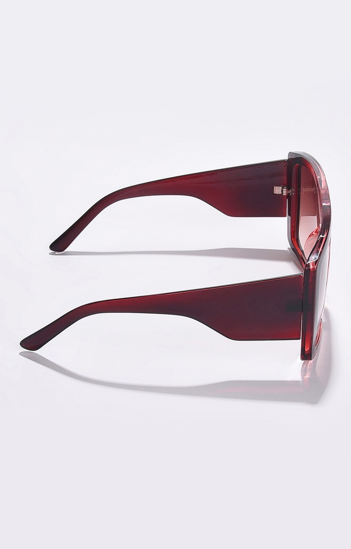 Women's Brown Lens Brown Oversized Sunglasses