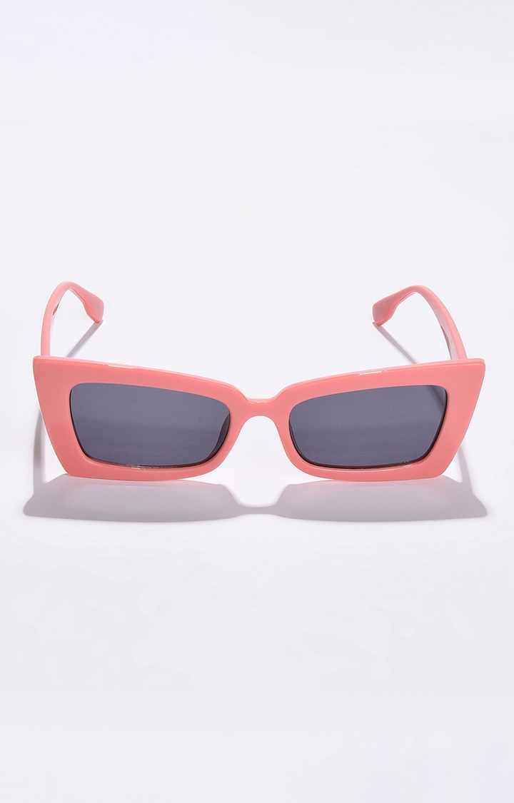Women's Black Lens Pink Butterfly Sunglasses