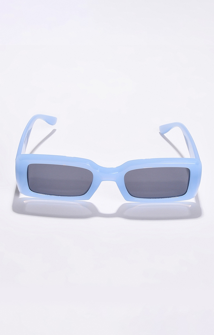 haute sauce | Women's Black Lens Blue Wayfarer Sunglasses