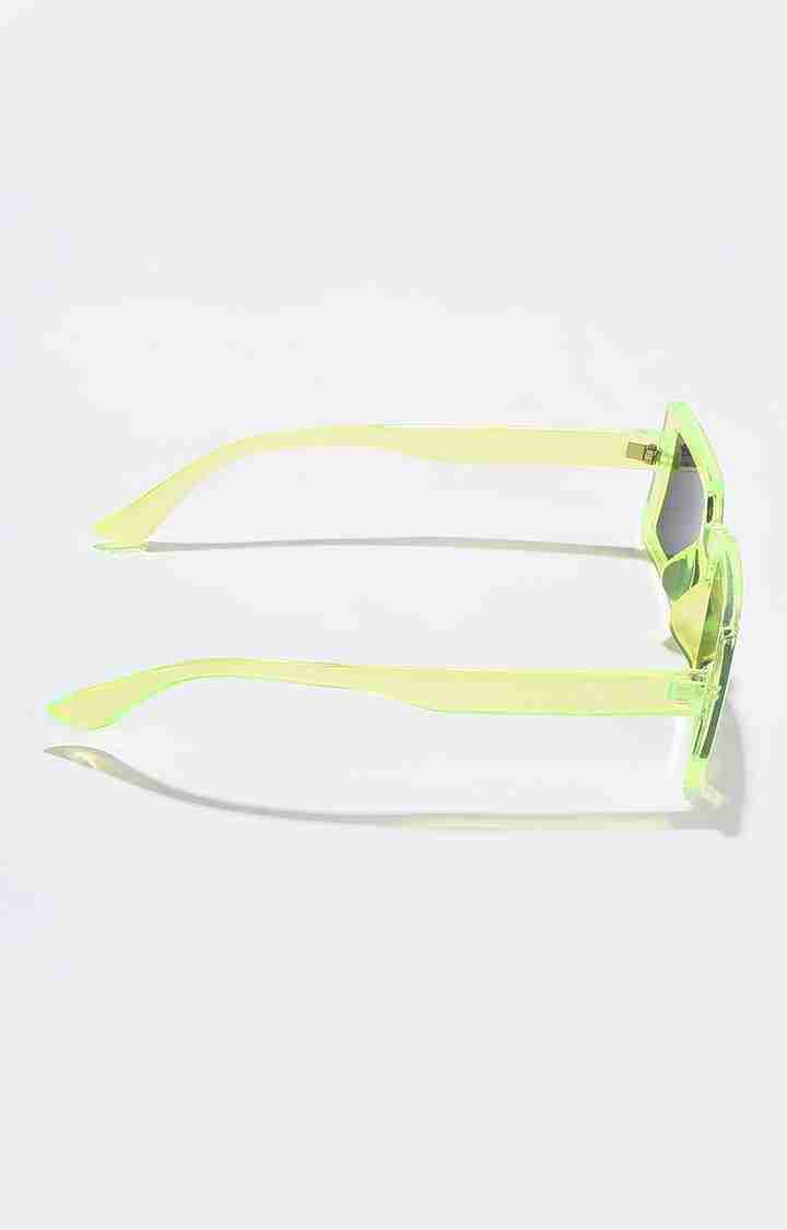 Women's Black Lens Green Sports Sunglasses