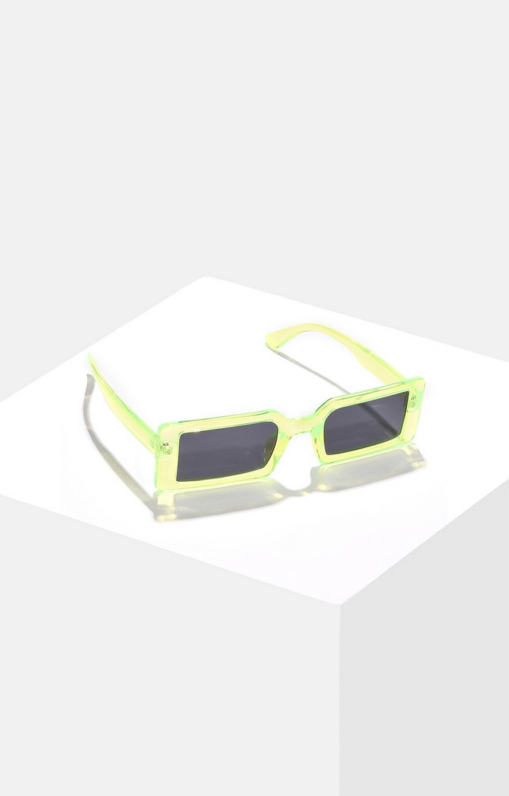 Women's Black Lens Green Sports Sunglasses