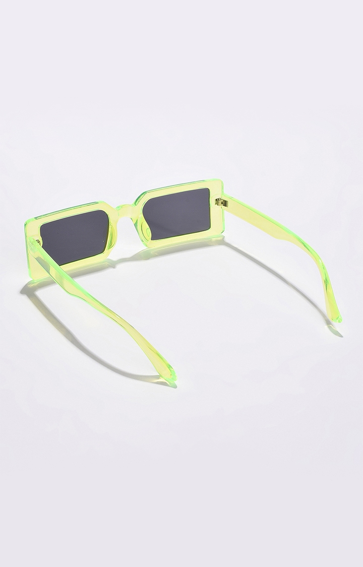 Women's Black Lens Green Sports Sunglasses