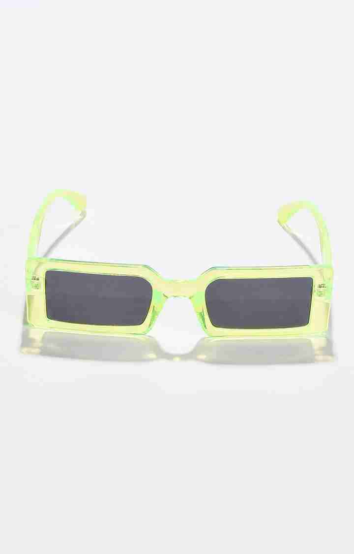 Women's Black Lens Green Sports Sunglasses