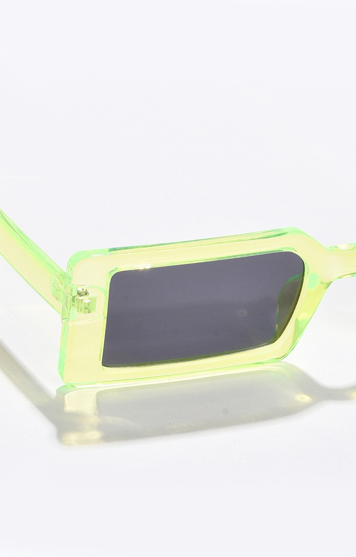 Women's Black Lens Green Sports Sunglasses