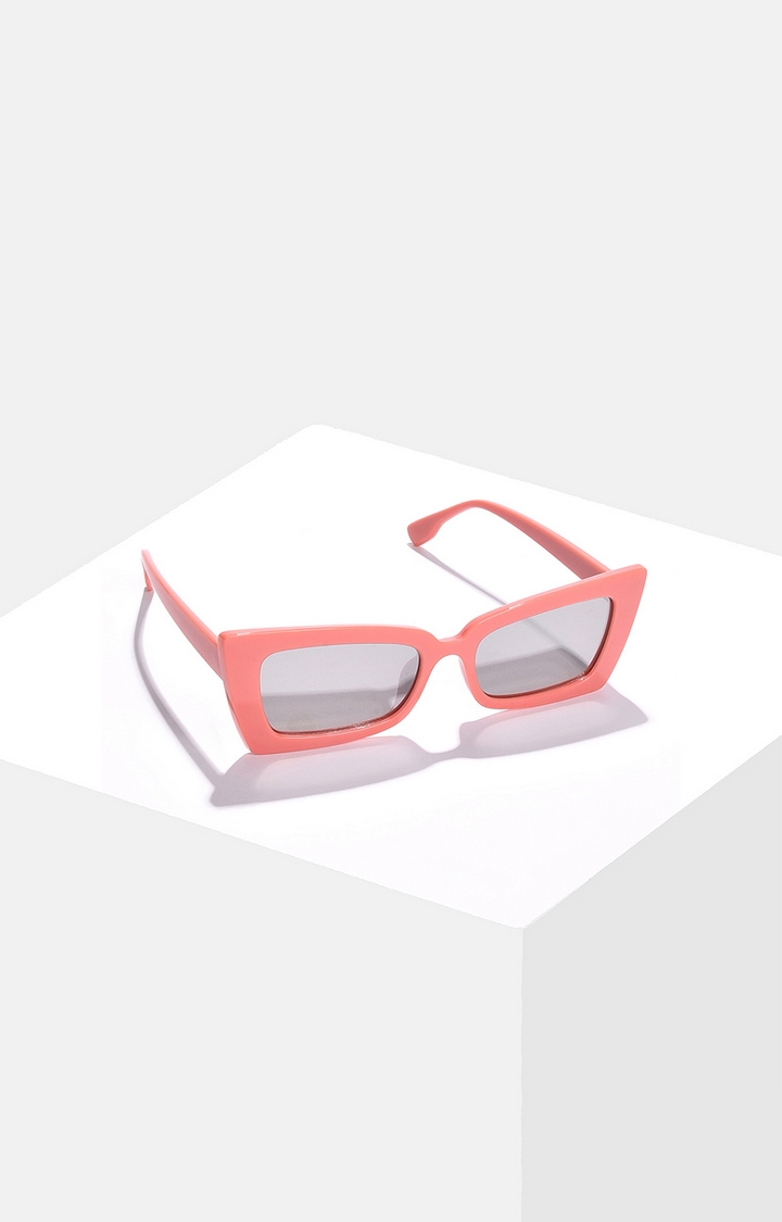 Women's Black Lens Pink Butterfly Sunglasses