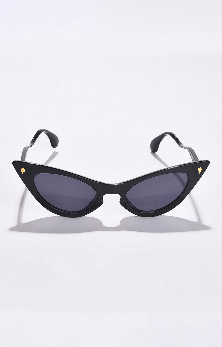 haute sauce | Women's Black Lens Black Cateye Sunglasses