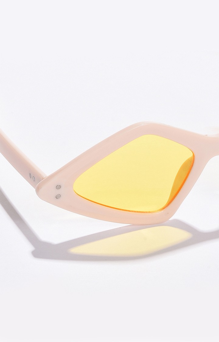 Women's Yellow Lens Brown Other Sunglasses