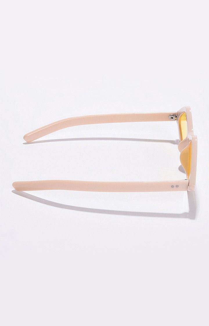 Women's Yellow Lens Brown Other Sunglasses