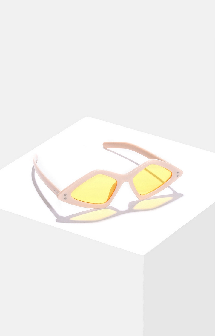 Women's Yellow Lens Brown Other Sunglasses