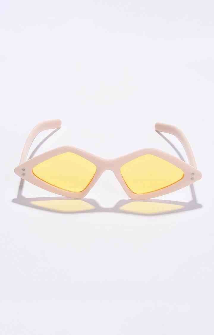 Women's Yellow Lens Brown Other Sunglasses