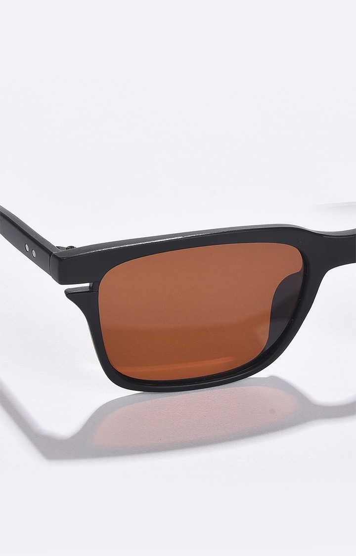 Women's Brown Lens Black Butterfly Sunglasses