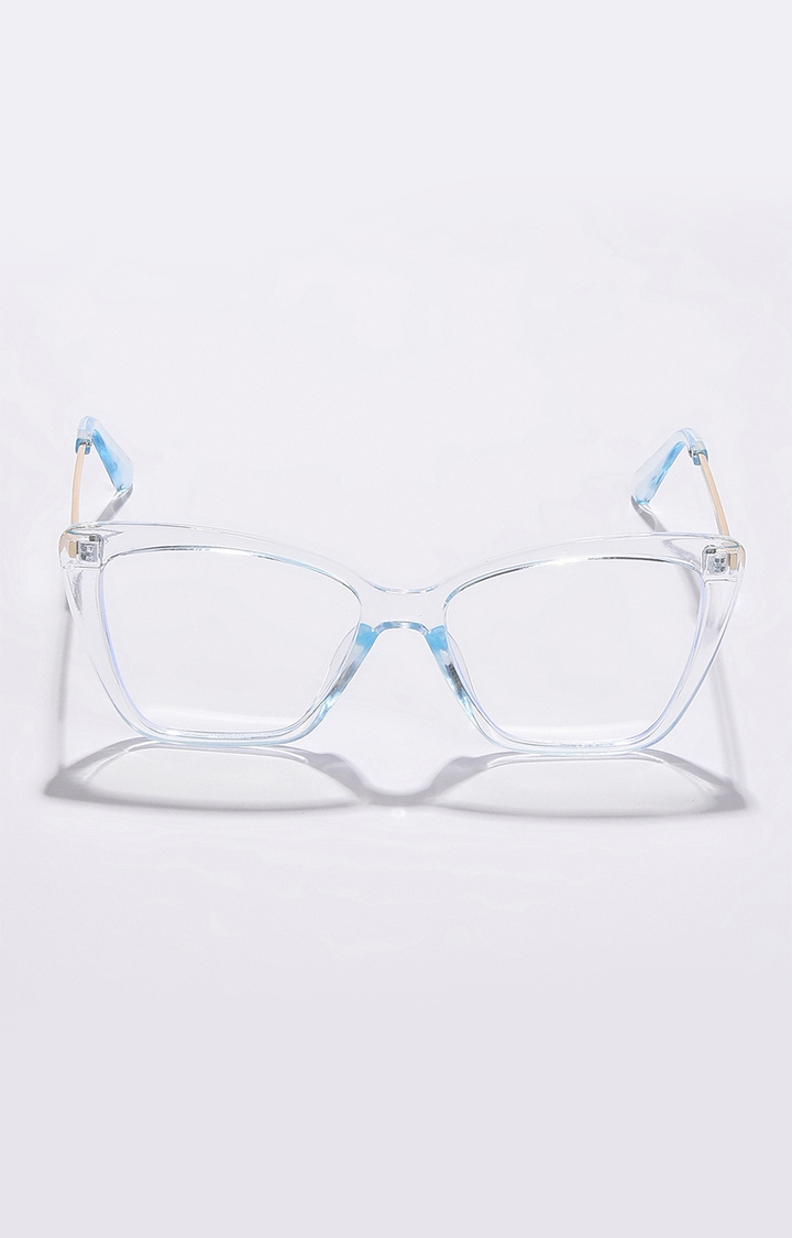 haute sauce | Women's Clear Lens White Cateye Sunglasses