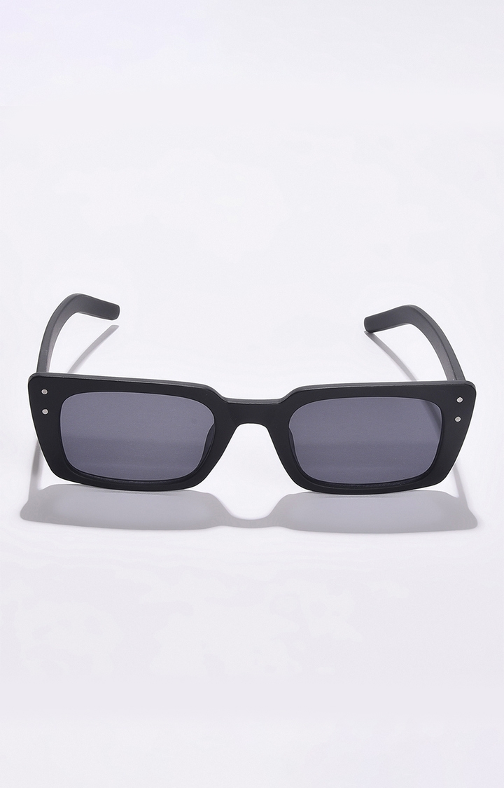 Women's Black Lens Black Square Sunglasses