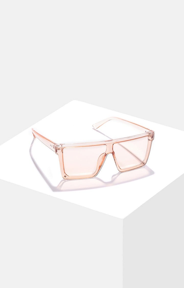 Women's Pink Lens Pink Wayfarer Sunglasses