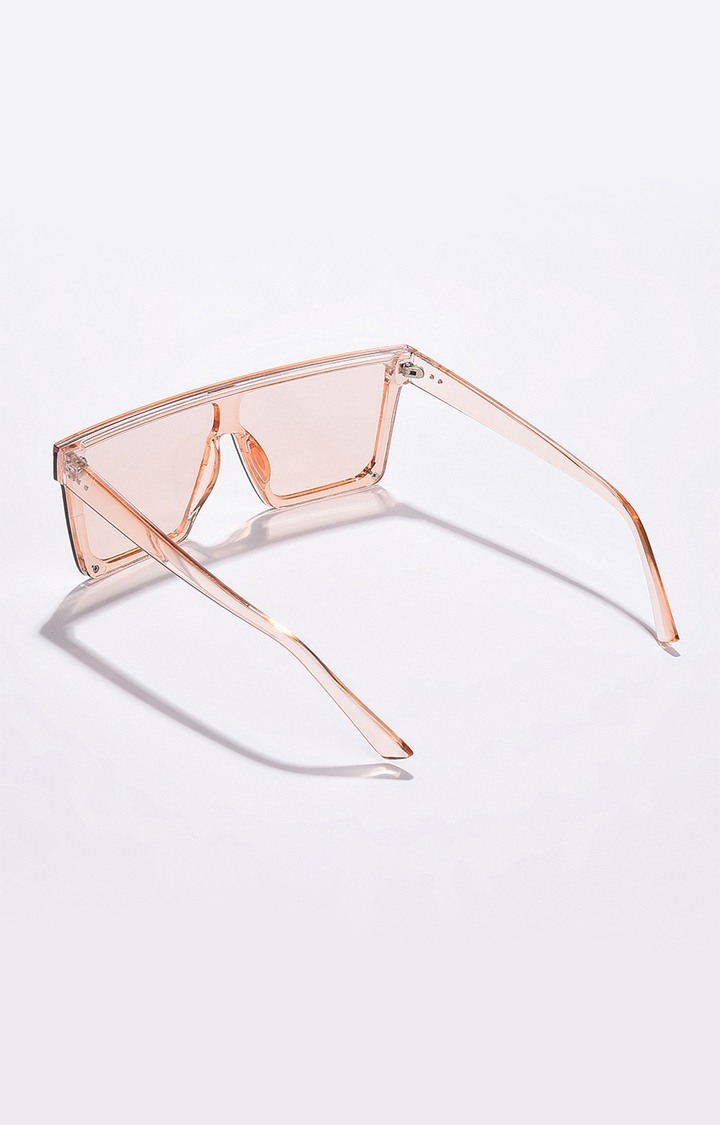 Women's Pink Lens Pink Wayfarer Sunglasses