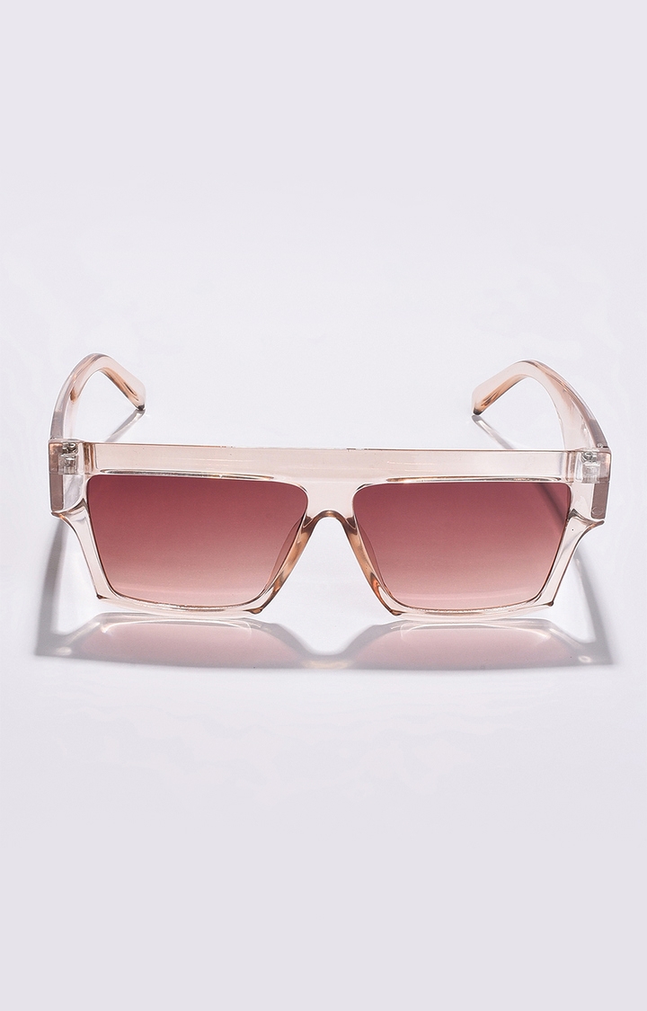 Women's Brown Lens Brown Oversized Sunglasses