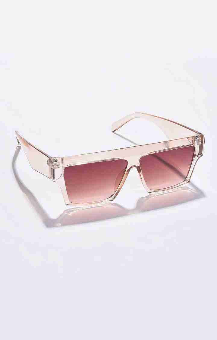 Women's Brown Lens Brown Oversized Sunglasses