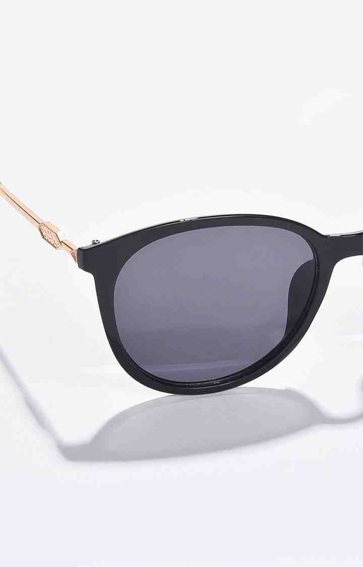Women's Black Lens Gold-Toned Butterfly Sunglasses