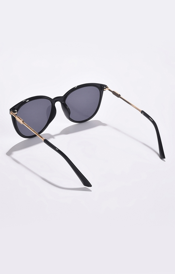 Heavenly Shine Polarized Sunglasses - Champagne Mirror Lens & Matte Black  Fade to Blush Frame