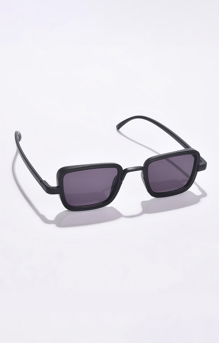haute sauce | Women's Black Lens Black Rectangle Sunglasses