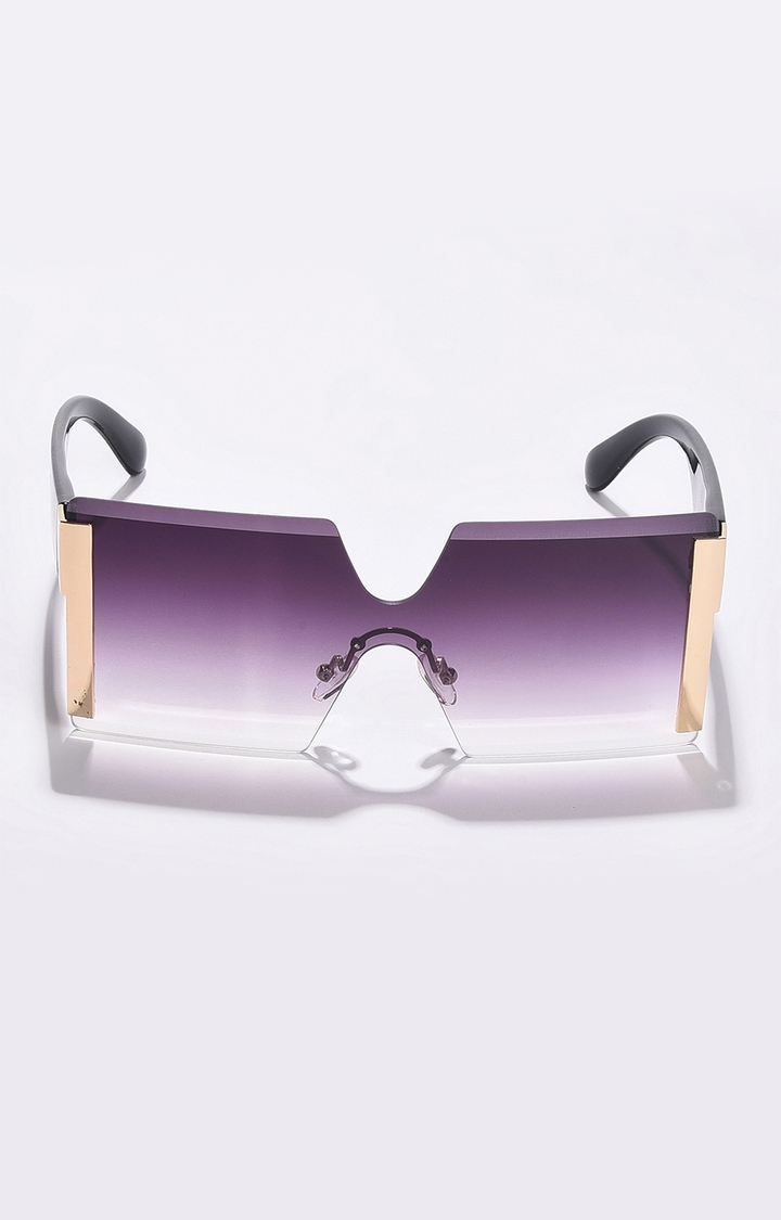 haute sauce | Women's Purple Lens Purple Oversized Sunglasses