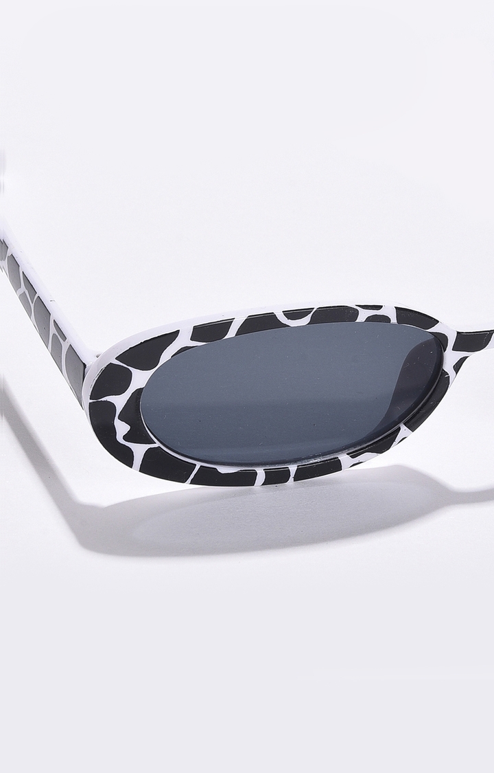 Monki rectangular sunglasses in cow print | ASOS