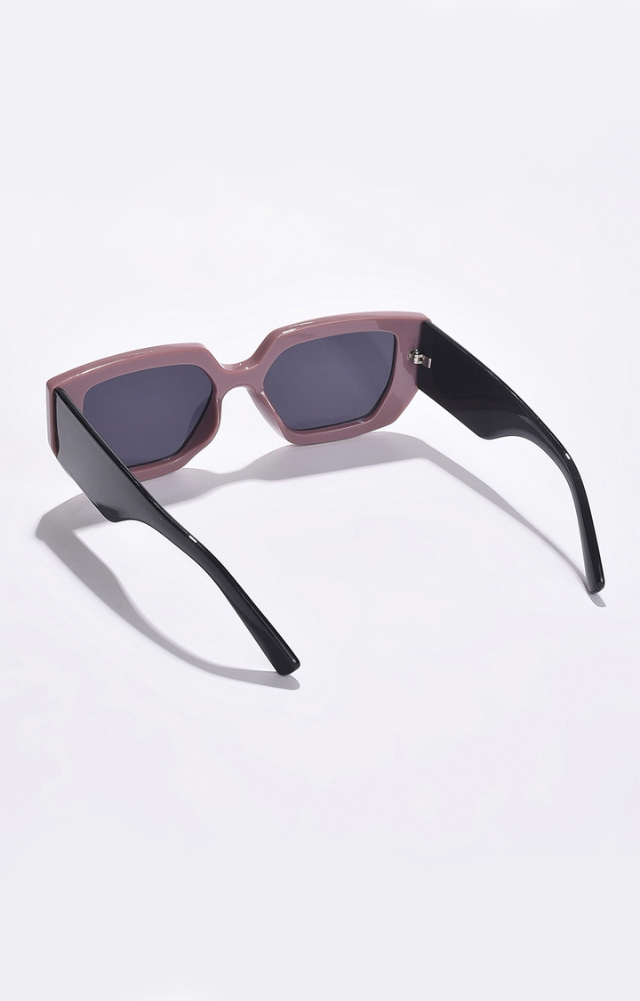 Women's Black Lens Brown Wayfarer Sunglasses